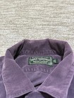 Vtg 90 s Mens Polo Country Ralph Lauren Purple Corduroy Loop Collar Shirt Men L