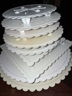 Wilton Lot Of 9 Round Square Scalloped Separator Plates For Cakes 13 12 9 8 7 6   