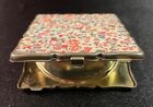 Early 1900   s Japanese Vintage Floral Double Sided Compact Mirror