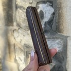 Antique Sterling Silver Amber Cheroot And  Leather Case Chester