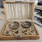 E Sterling Silver Salt Cellars Set With Spoons In Presentation Box  1896