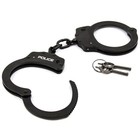 Handcuffs Heavy Duty Police Grade Professional Steel  Double Lock Metal Black