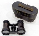 Antique Vintage 1800s Lemaire Leather Victorian Opera Glasses Binoculars   Case