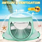 Portable Baby Beach Tent Pop Up Sun Shade Uv Shelter Mosquito Net Travel Use