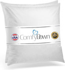 Set Of Two 22x22 Decorative Throw Pillow Inserts  Down   Feather Fill  100  C   