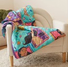 Disney Pocahontas Reversible Quilted Blanket Meeko Flit Colors Of The Wind Retro