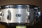 Vintage 1970 s Slingerland  140  5x14  8-lug Aluminum Snare Drum W case   Stand