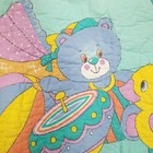 Vtg 1980s Clown Blanket Kids Quilt Clean Laundered Soft Hand machine Stitched 