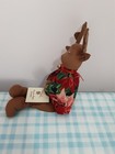 Pinecone Patch Creations Durand Deer- Handmade Cloth Shelf Sitting Xmas Deer