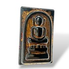 Phra Somdet Lp  Iron Amulet Thai Buddha Wealth Talisman Charm  Vintage Magic