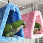 Pet Bird Parrot Parakeet Budgie Warm Hammock Cage Hut Tent Bed Hanging Cave