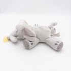Philips Avent Soothie Snuggle Pacifier Holder Gray Elephant Plush Lovey