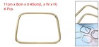 4pcs Bag Handle Replacement For Diy Handmade Woven Bag Gold