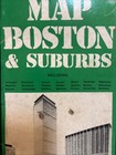 1974 Rand Mcnally Map Boston Suburbs Full Color Folding Map Vintage Bicentennial