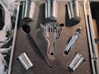Vintage Portable Travel Bar Set W  Carrying Case
