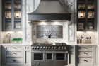 Handmade Exclusive  Panels Premium Product Black Tree On Stainless Steel