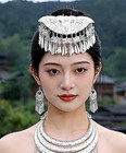 Antique Hair Comb Miao Unmarked Silver Ethnic China  -  No Us Import Fees