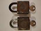 Vintage Yale Super Pin Tumbler  Padlock Brass Lock W Key