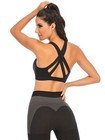 Women s Padded Sports Bra - Medium Support Criss Cross Yoga Workout