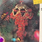 Merri Mac Fringed Fairyland Vintage Sequin Bead Christmas Ornament Kit Nos