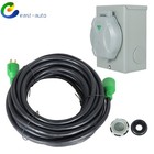 30 Amp Generator Cord 50ft generator Inlet Box L14-30p To L14-30r For Rv
