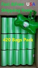 420 Unscented Dog Waste Bags Biodegradable Dog Poop Bags 420 Bags  1 Dispenser