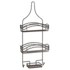 Iron Curls Shower Caddy 3-tier Bath Organizer W  Hooks Rust Resistant Storage Us