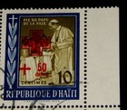 Vintage Stamp  Haiti Block Of 4 Lr pope Pius Red Cross Surcharge Overprint Error