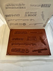Stampin Up   perfect Words  Hostess Stamp Set  8 Stamps  Retired  New In Box