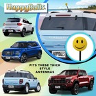Happyballs Yellow Smiley Happy Face Car Antenna Ball - Thick Antenna Fit  new 
