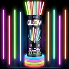 100pcs Glow Sticks Bulk Party Favors 8in Neon Bracelets Necklaces Light Up Fun