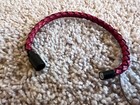 Polo Ralph Lauren Classic Red Black Leather Braided Bracelet Wrist Strap 1967 Rl