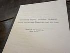 Crouching Tiger Hidden Dragon By Hui Ling Screenplay Script - Hollywood Movie