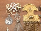 Vintage-now 15 Pcs Victorian Art Deco Style Parts Craft Jewelry Making Lot 21