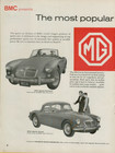 1959 Bmc Family Of Cars Mg Mga Austin Magnette 4-page Original Vintage Print Ad