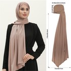 Xepst Instant Hijab For Women  Islamic Muslim Chiffon Hijab With Matching Cro   