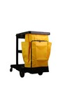 Replacement Janitorial Cart Bag W front Opening Zipper   Side Pockets