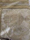 Croscill Home Gold Floral Polyester  cotton Corded 2-throw Pillows 25x25 New