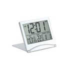 Digital Travel Alarm Clock Foldable Temperature Lcd Clock Compact Desk Timer New