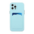 For Iphone 15 16 Pro Max Soft Tpu Silicone Wallet Case With Credit Card Holder