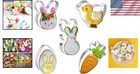 5-piece Easter-themed Cookie Cutters     Bunny  Egg  And More In Stainless Steel