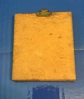 Vtg Wooden Mini Wall Plaque  2 3 4 X 3 1 4 Inches