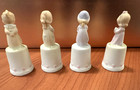 Set Of 4  Vintage Enesco Precious Moments Porcelain Thimbles