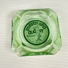 Vtg Casino Ashtrays Las Vegas Dugout   El Capitan Nevada Green Glass Retro