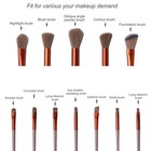13pcs Makeup Brush Set Foundation Powder Eyeshadow Concealer Brushes Pink