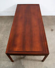 Mid Century Danish Modern Coffee Table Rosewood Surfboard Rectangular Vintage Nm