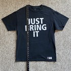 Wwe Authentic T Shirt Mens Large The Rock Black Short Sleeve Just Bring It 2011