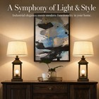 21   Touch Bedside Lamp Set Of 2 Usb C a Ports Bedroom Living Room Black Gold