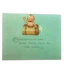 Vintage Congratulations Baby Cards With Envelopes Set Of 4 Cards Unused