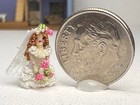 Miniature Tiny 1 144 Scale Micro Bride Lady Wood Doll Artist Handmade  eb44a